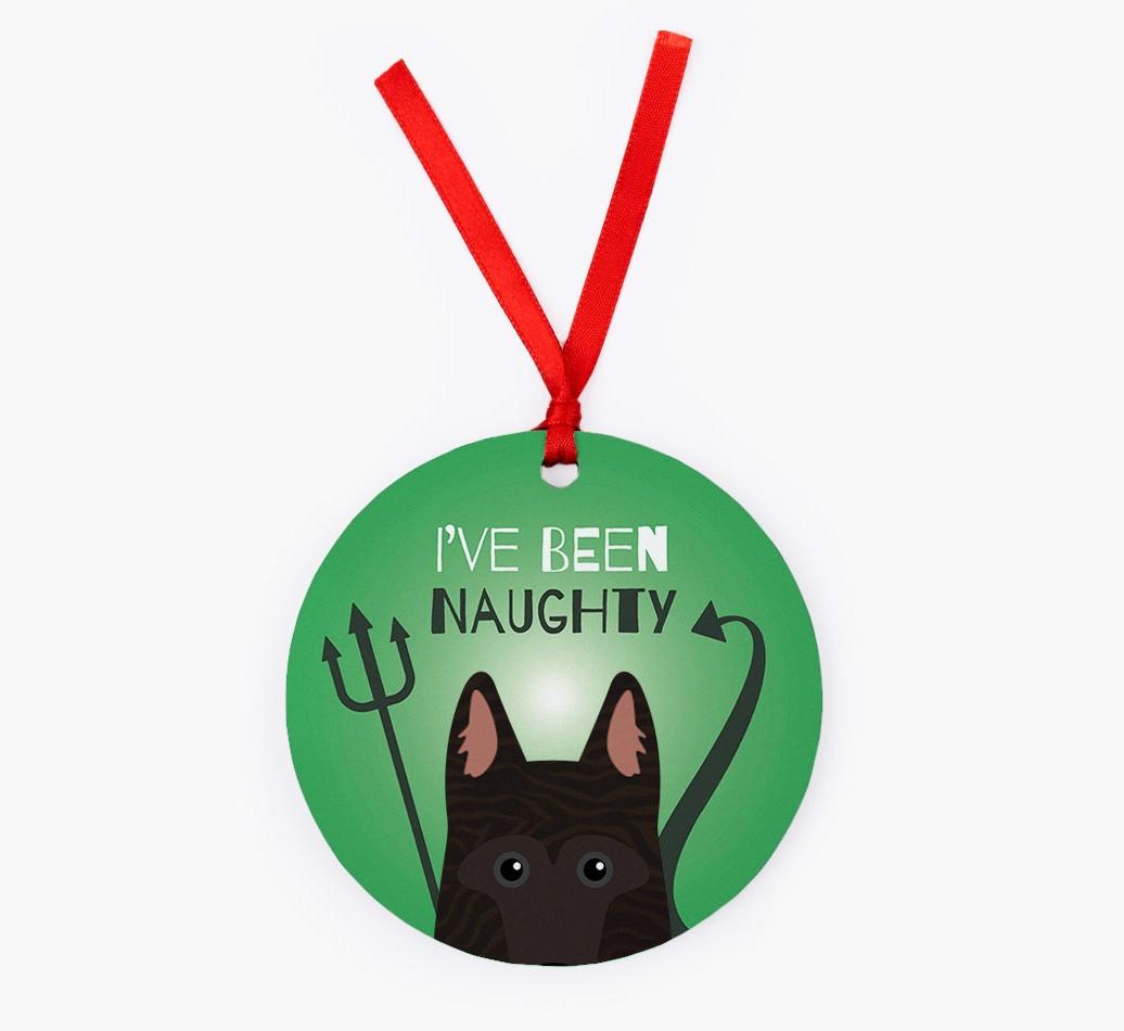 'I've Been Naughty' - {breedFullName} Christmas Decoration
