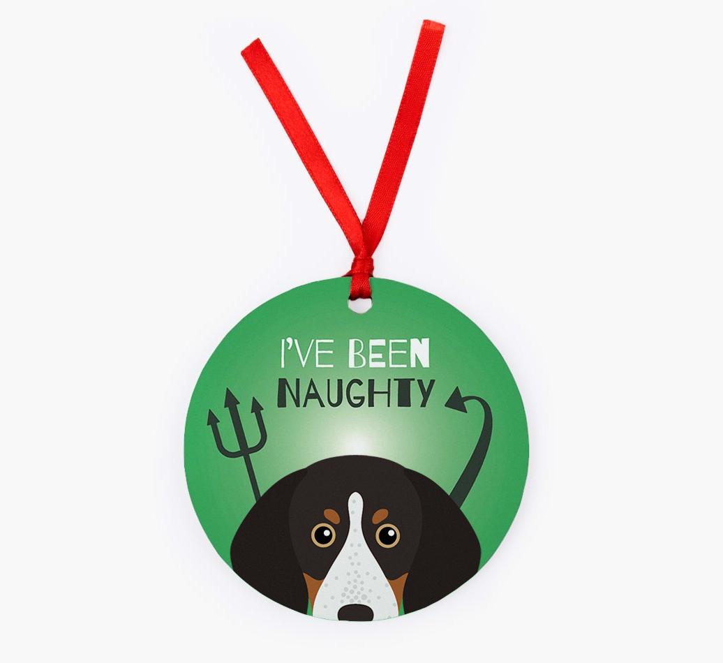 'I've Been Naughty' - {breedFullName} Christmas Decoration