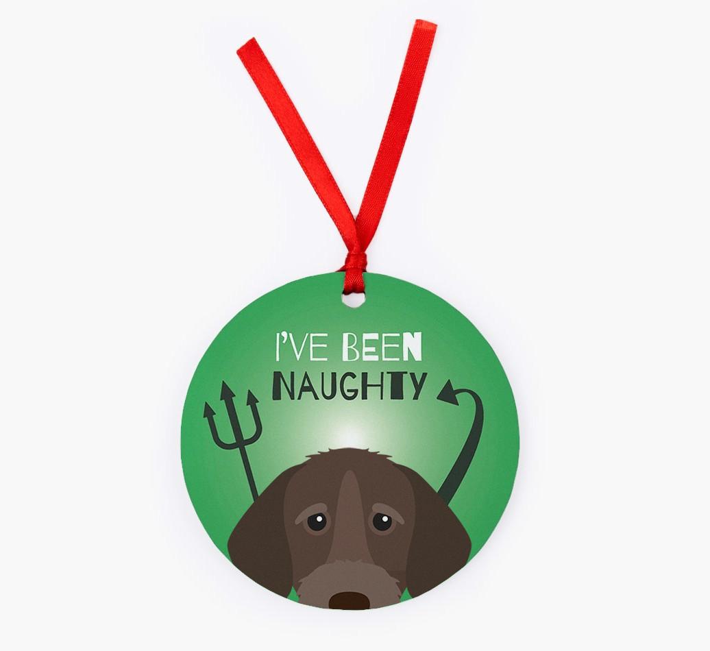 'I've Been Naughty' - {breedFullName} Christmas Decoration