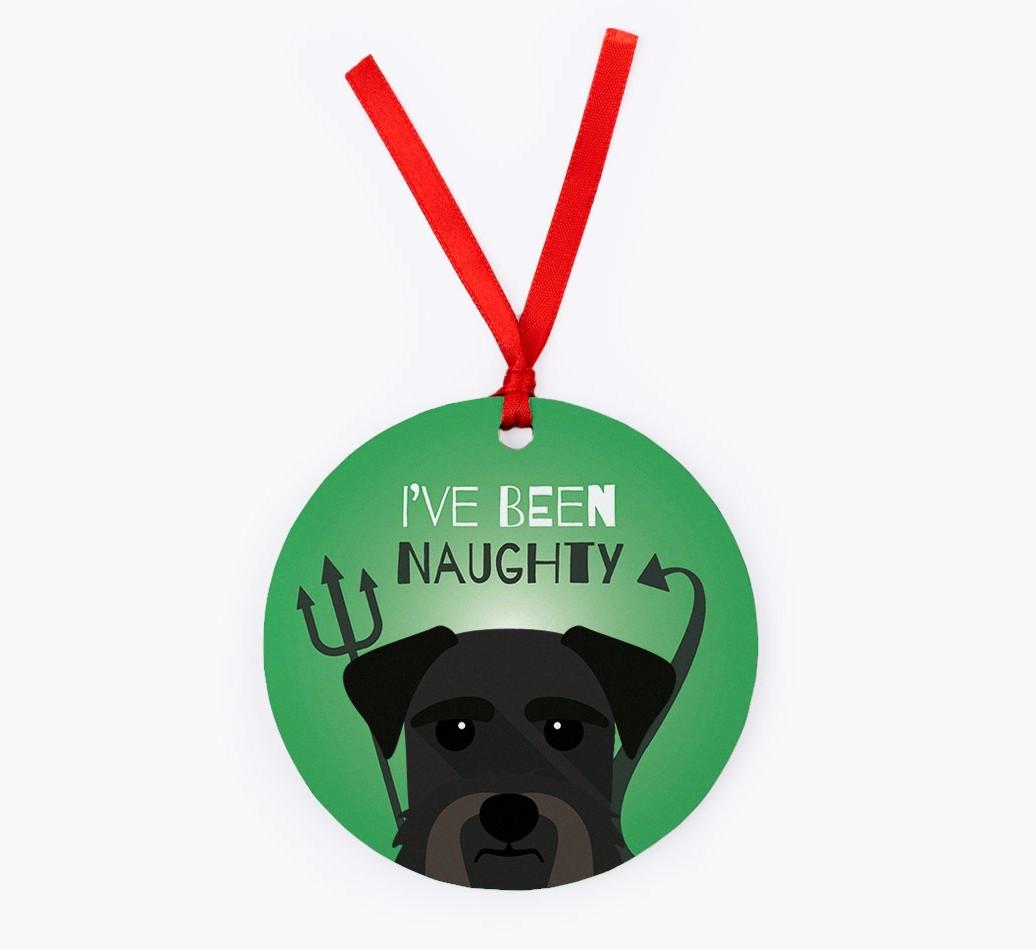 'I've Been Naughty' - {breedFullName} Christmas Decoration