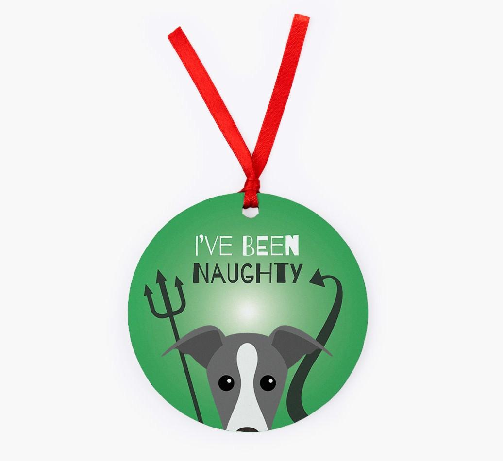 'I've Been Naughty' - {breedFullName} Christmas Decoration