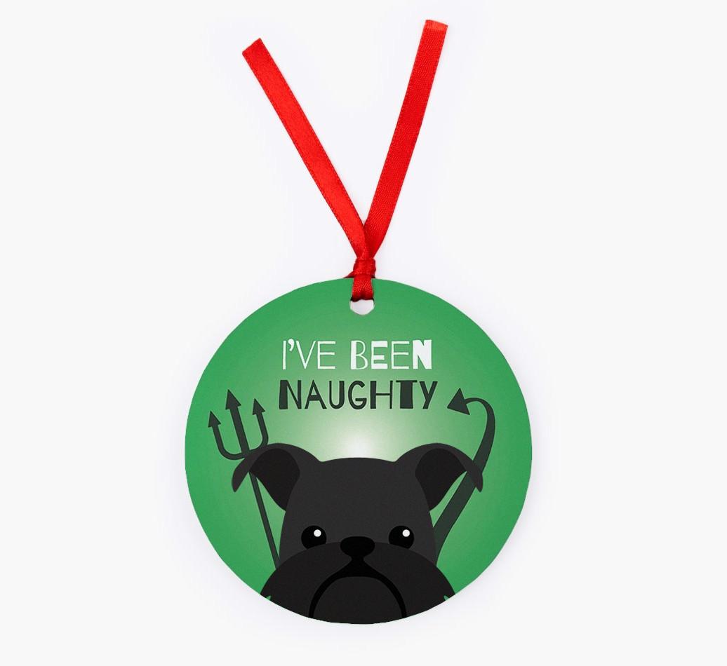 'I've Been Naughty' - {breedFullName} Christmas Decoration