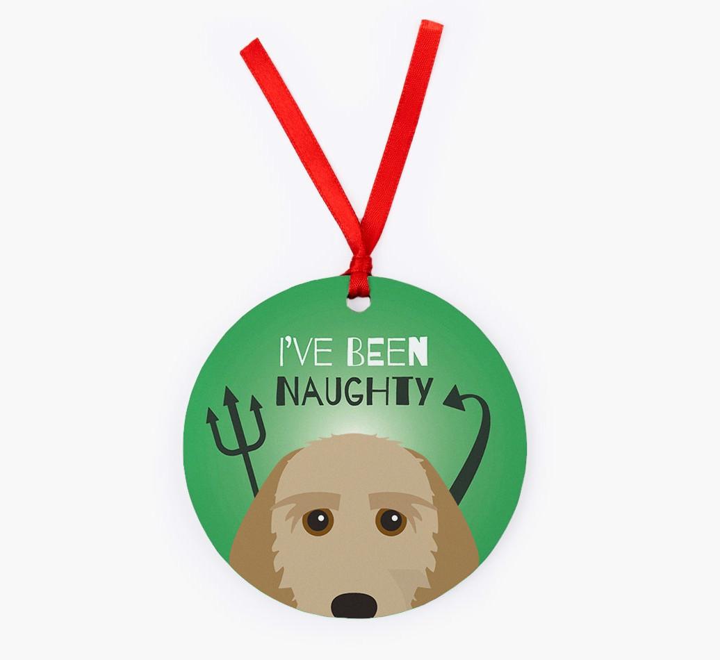 'I've Been Naughty' - {breedFullName} Christmas Decoration