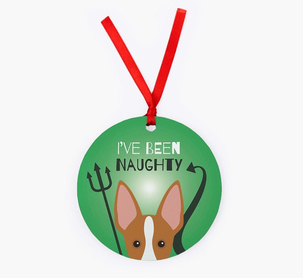 'I've Been Naughty' - {breedFullName} Christmas Decoration