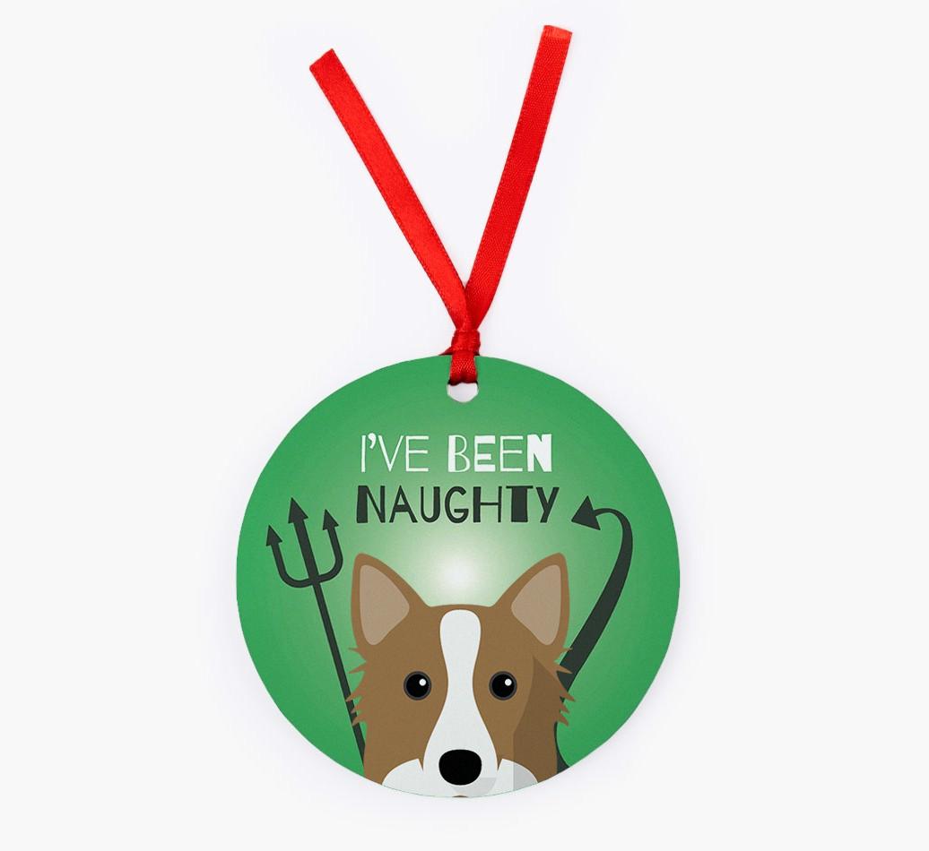 'I've Been Naughty' - {breedFullName} Christmas Decoration