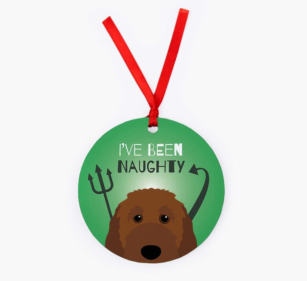 'I've Been Naughty' - {breedFullName} Christmas Decoration
