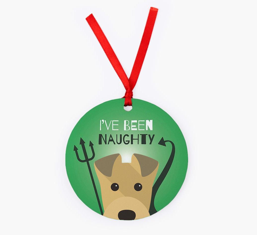 'I've Been Naughty' - {breedFullName} Christmas Decoration