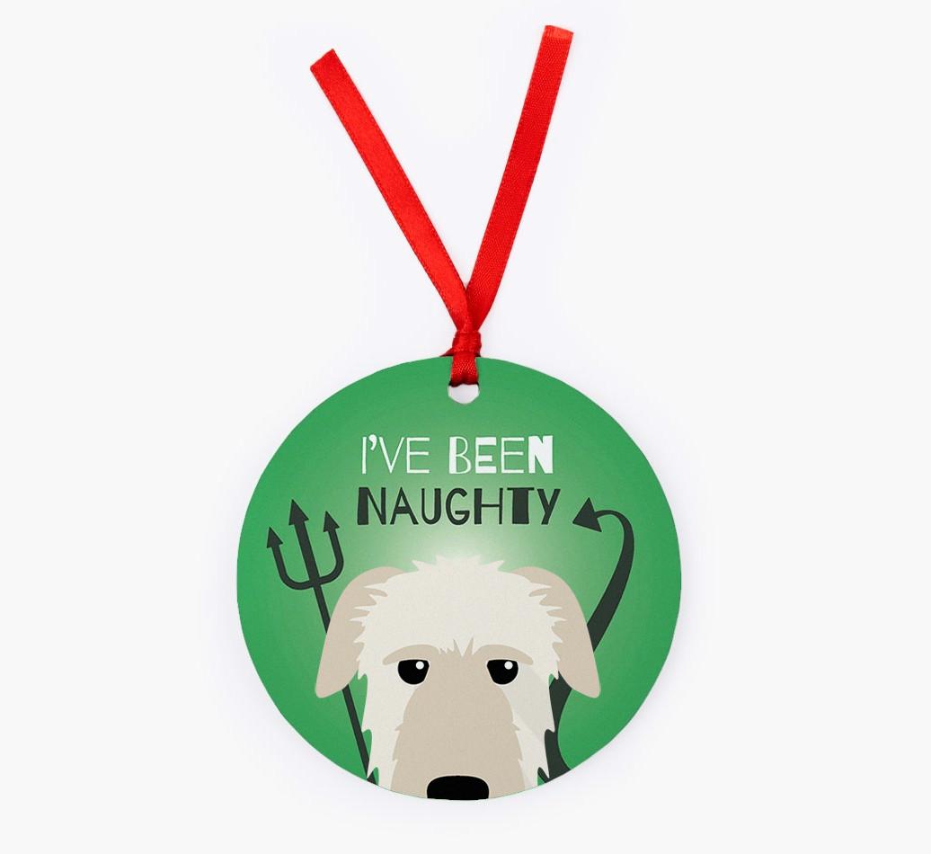 'I've Been Naughty' - {breedFullName} Christmas Decoration