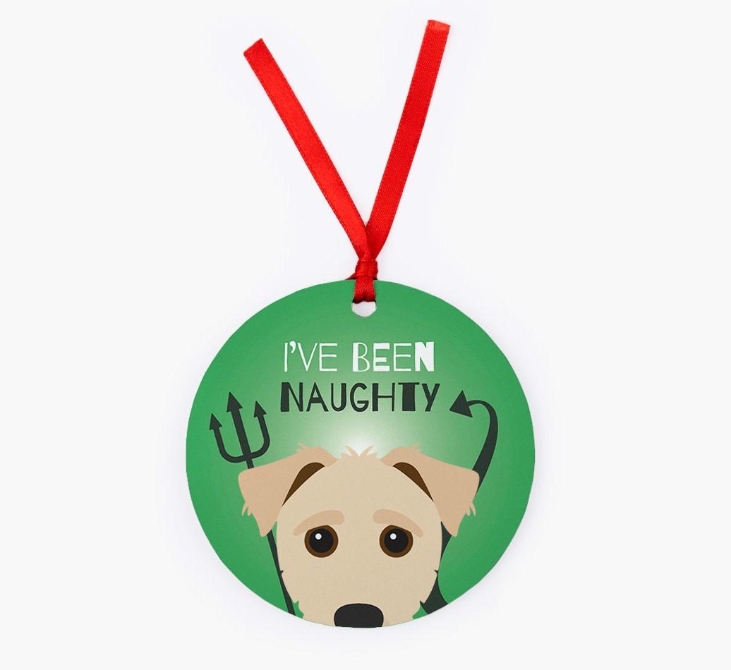 'I've Been Naughty' - {breedFullName} Christmas Decoration