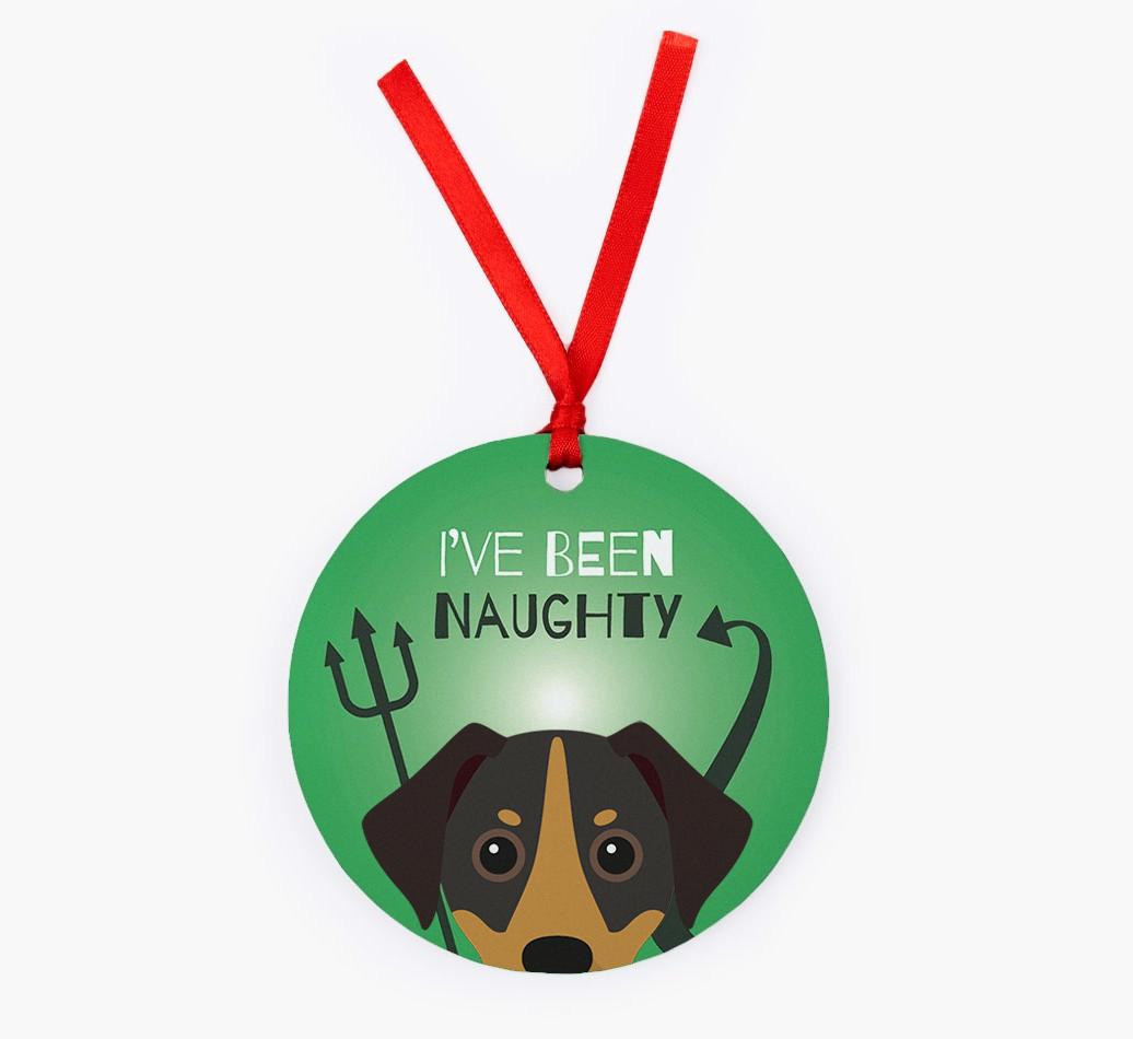'I've Been Naughty' - {breedFullName} Christmas Decoration