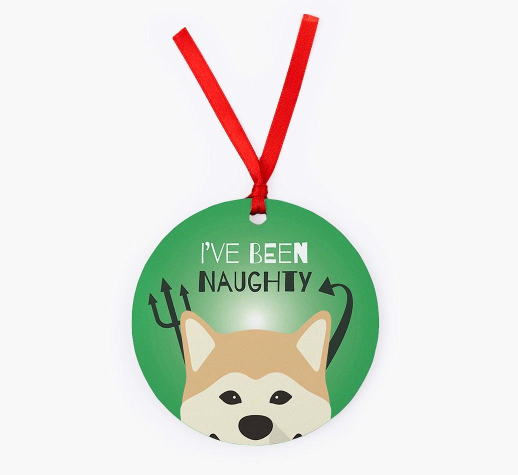 'I've Been Naughty' - {breedFullName} Christmas Decoration