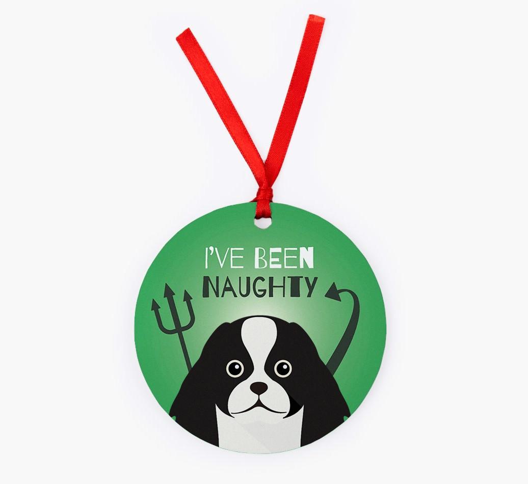 'I've Been Naughty' - {breedFullName} Christmas Decoration