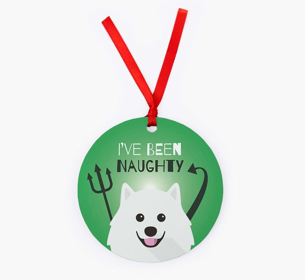 'I've Been Naughty' - {breedFullName} Christmas Decoration
