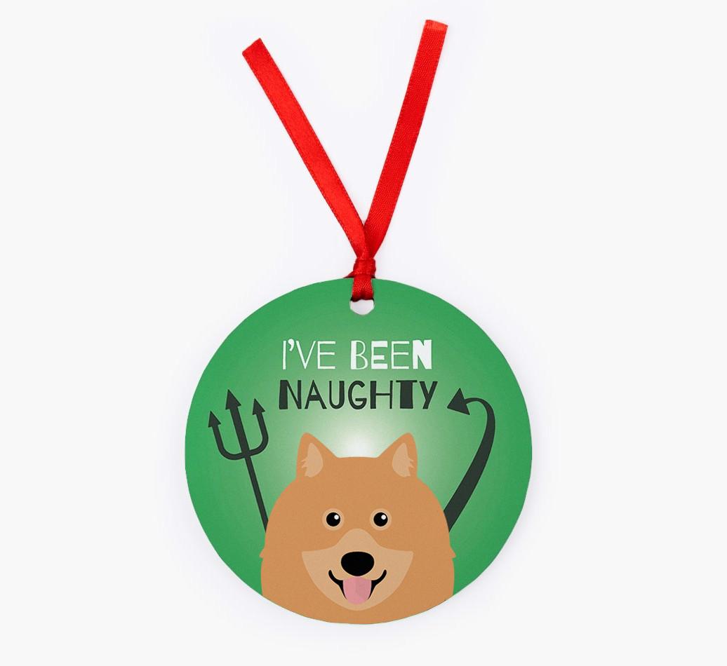 'I've Been Naughty' - {breedFullName} Christmas Decoration