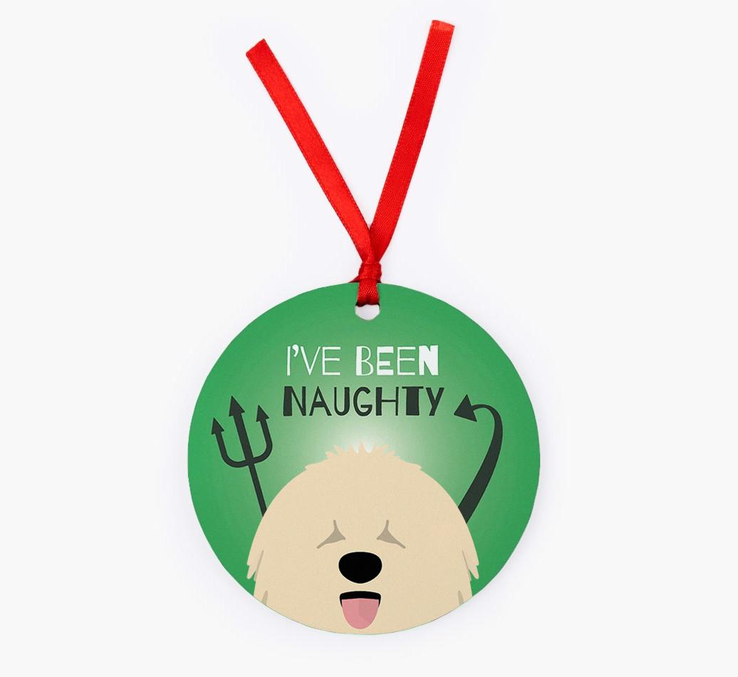 'I've Been Naughty' - {breedFullName} Christmas Decoration