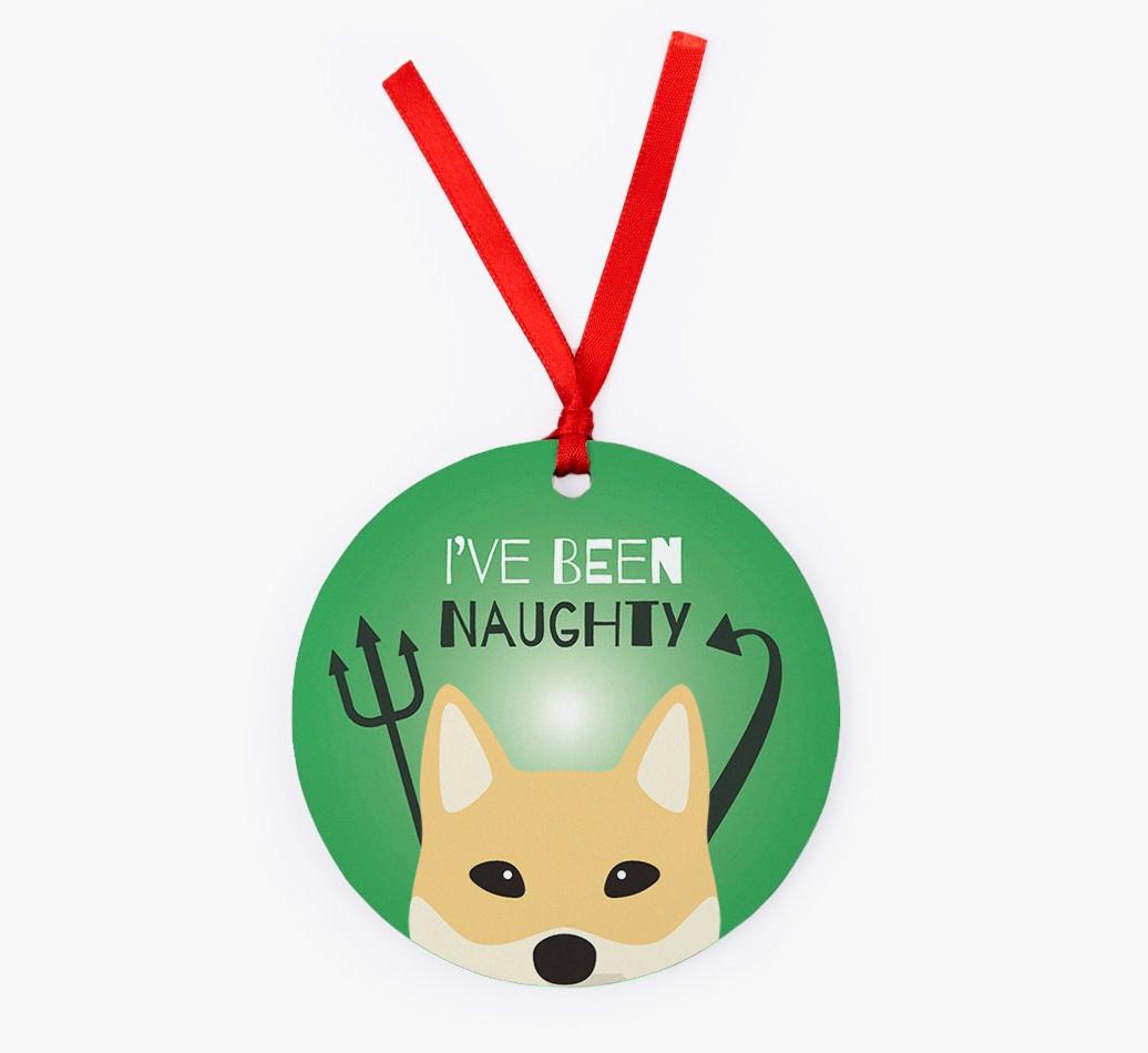 'I've Been Naughty' - {breedFullName} Christmas Decoration