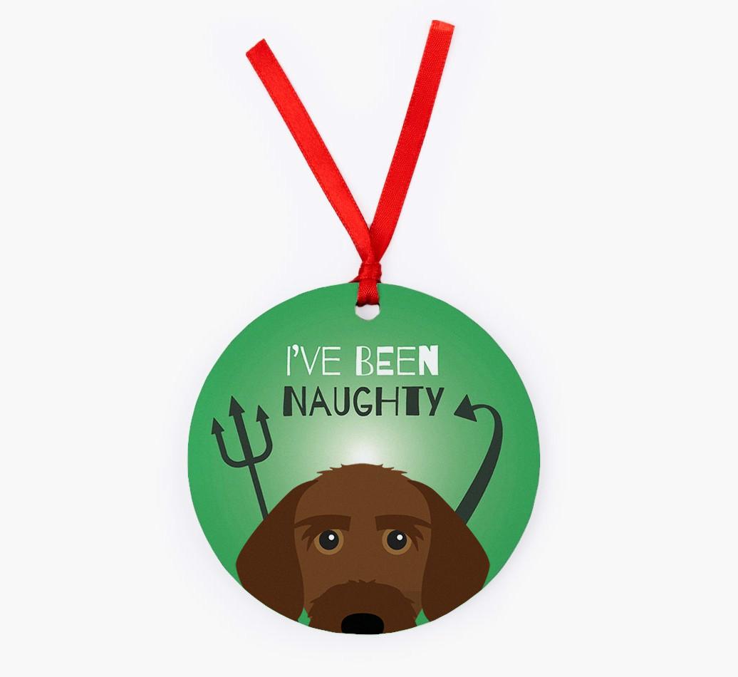 'I've Been Naughty' - {breedFullName} Christmas Decoration