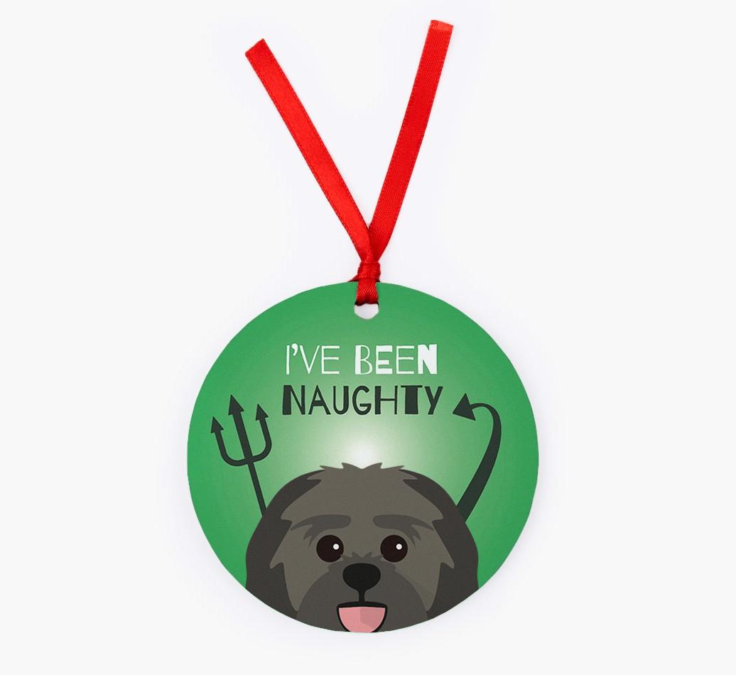 'I've Been Naughty' - {breedFullName} Christmas Decoration