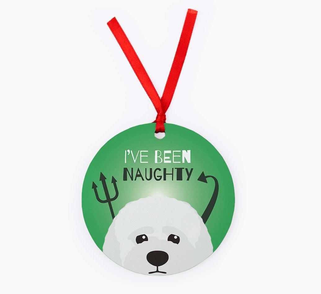 'I've Been Naughty' - {breedFullName} Christmas Decoration