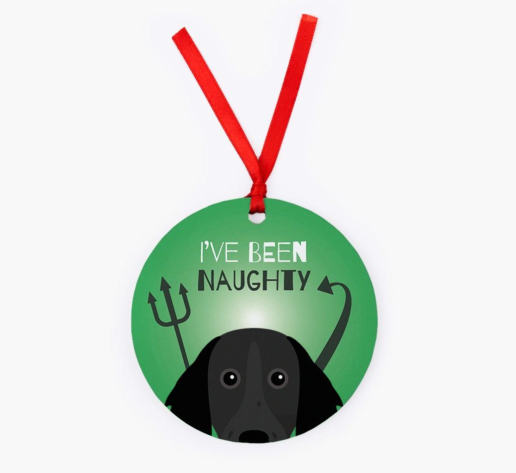 'I've Been Naughty' - {breedFullName} Christmas Decoration
