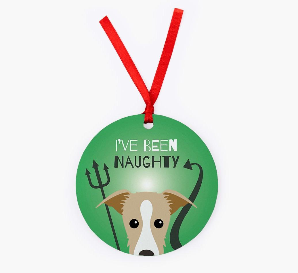 'I've Been Naughty' - {breedFullName} Christmas Decoration