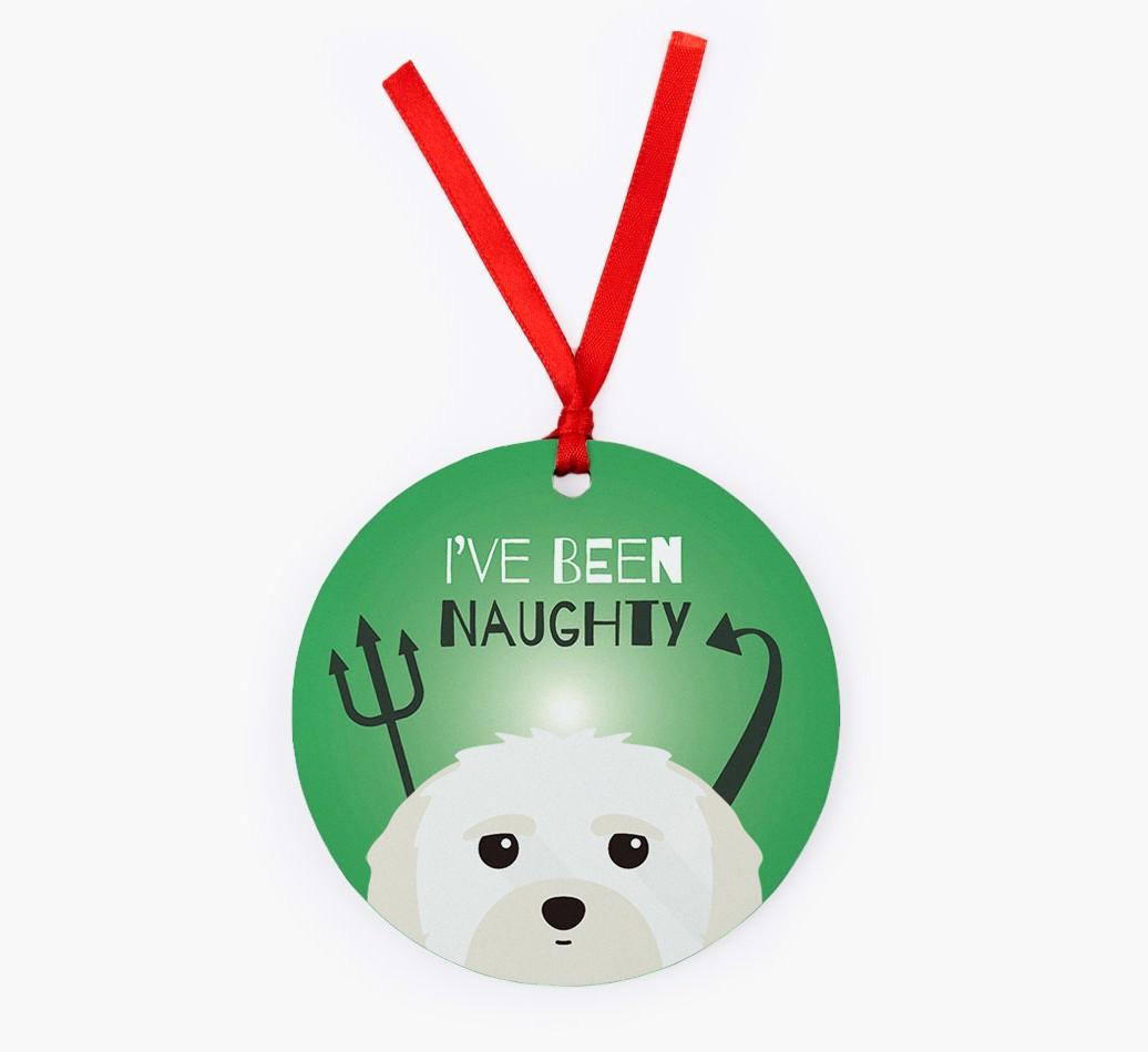 'I've Been Naughty' - {breedFullName} Christmas Decoration