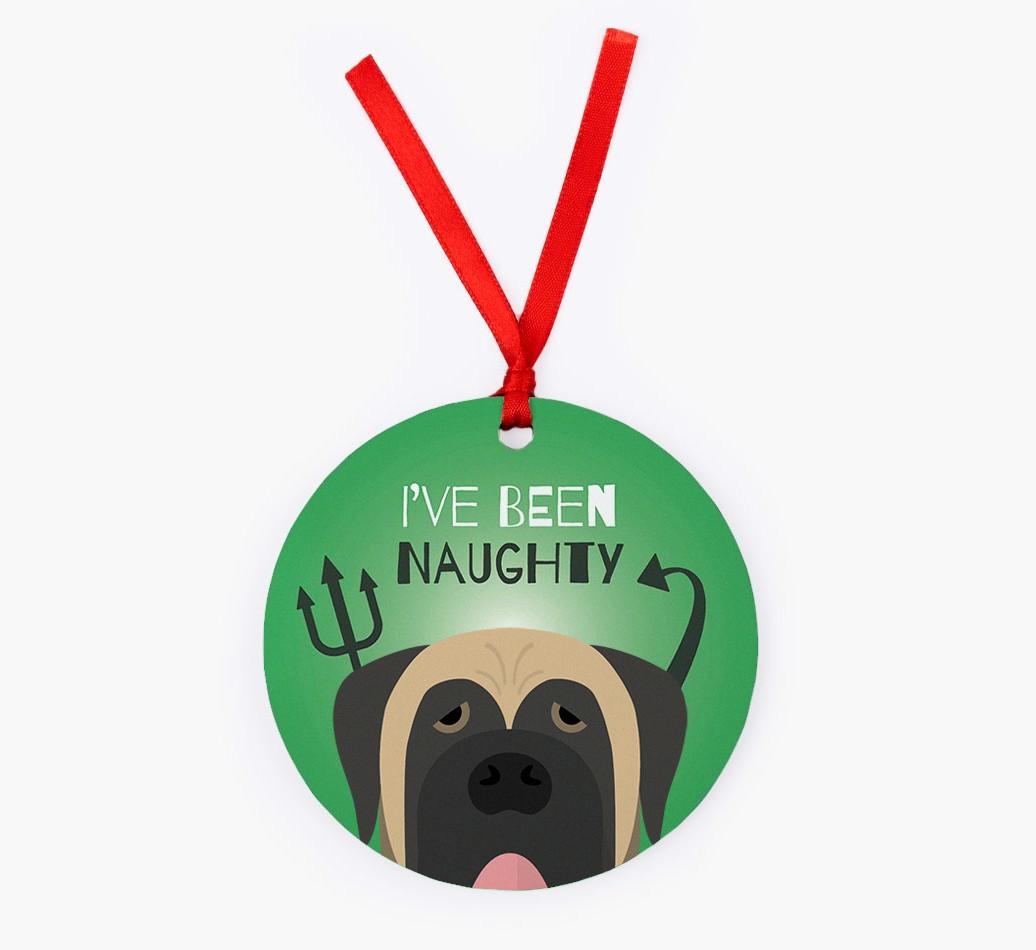 'I've Been Naughty' - {breedFullName} Christmas Decoration