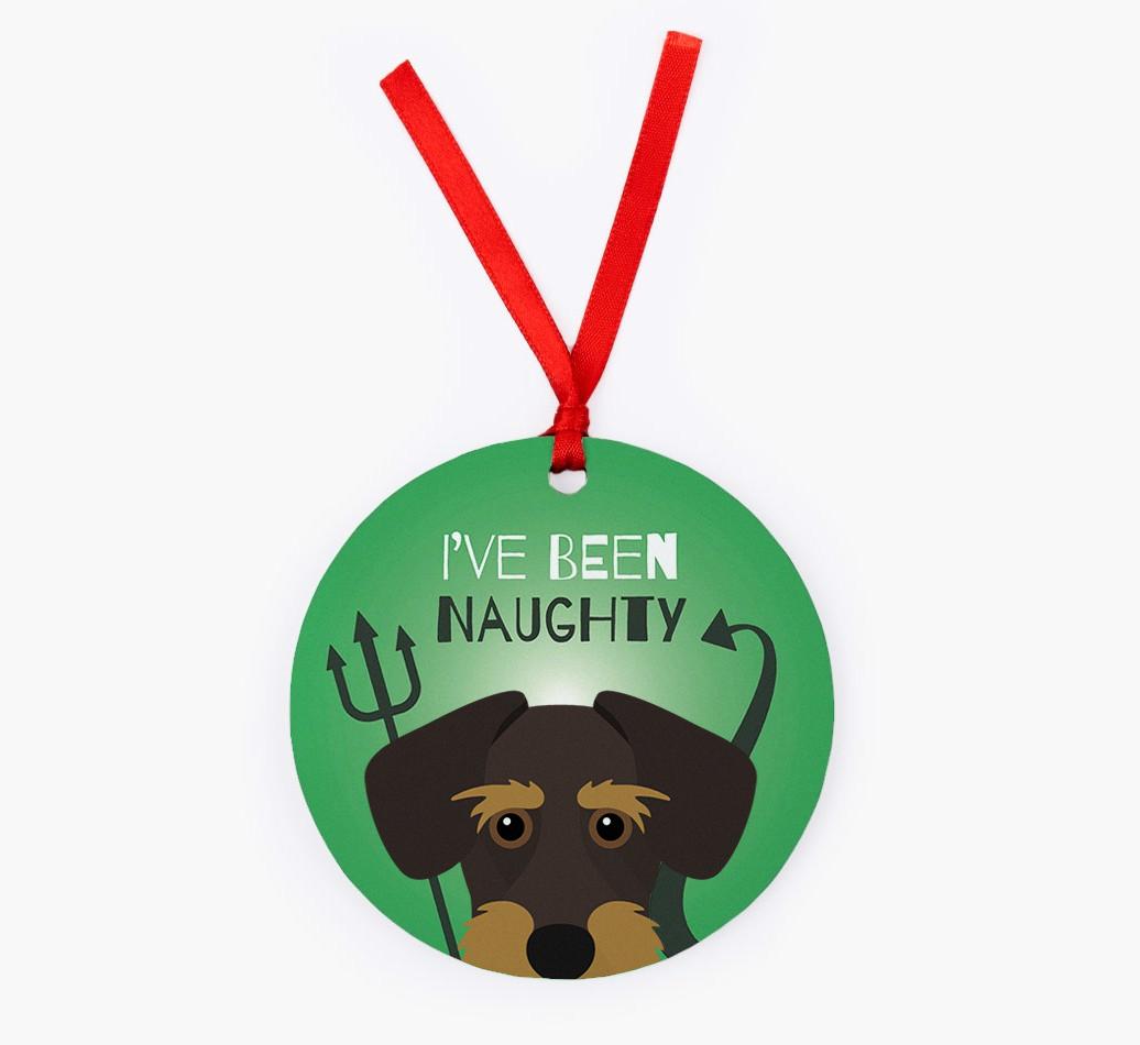 'I've Been Naughty' - {breedFullName} Christmas Decoration