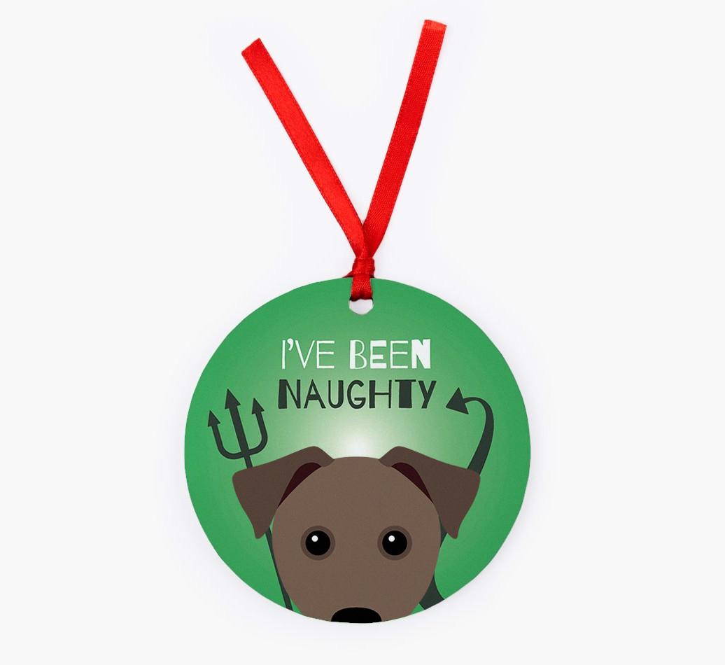 'I've Been Naughty' - {breedFullName} Christmas Decoration
