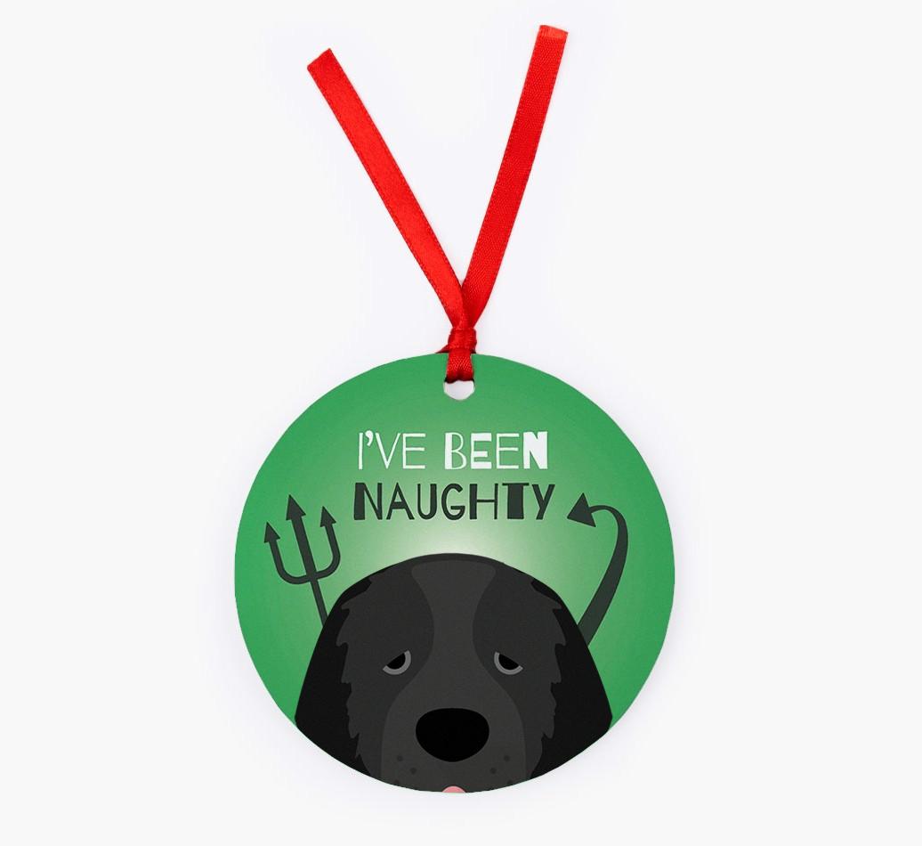 'I've Been Naughty' - {breedFullName} Christmas Decoration