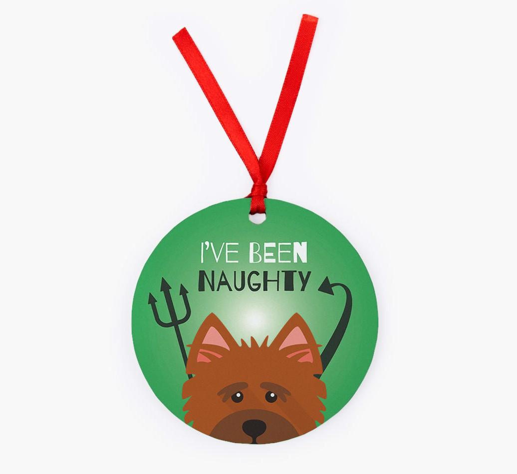 'I've Been Naughty' - {breedFullName} Christmas Decoration
