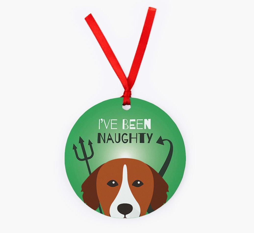 'I've Been Naughty' - {breedFullName} Christmas Decoration