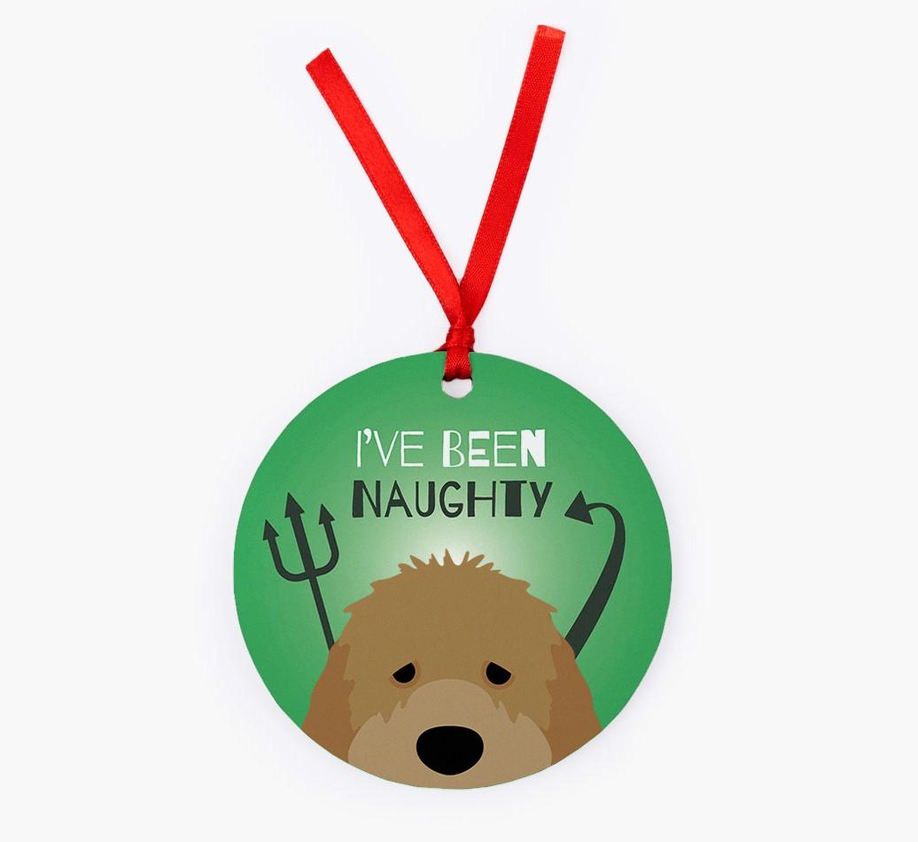 'I've Been Naughty' - {breedFullName} Christmas Decoration