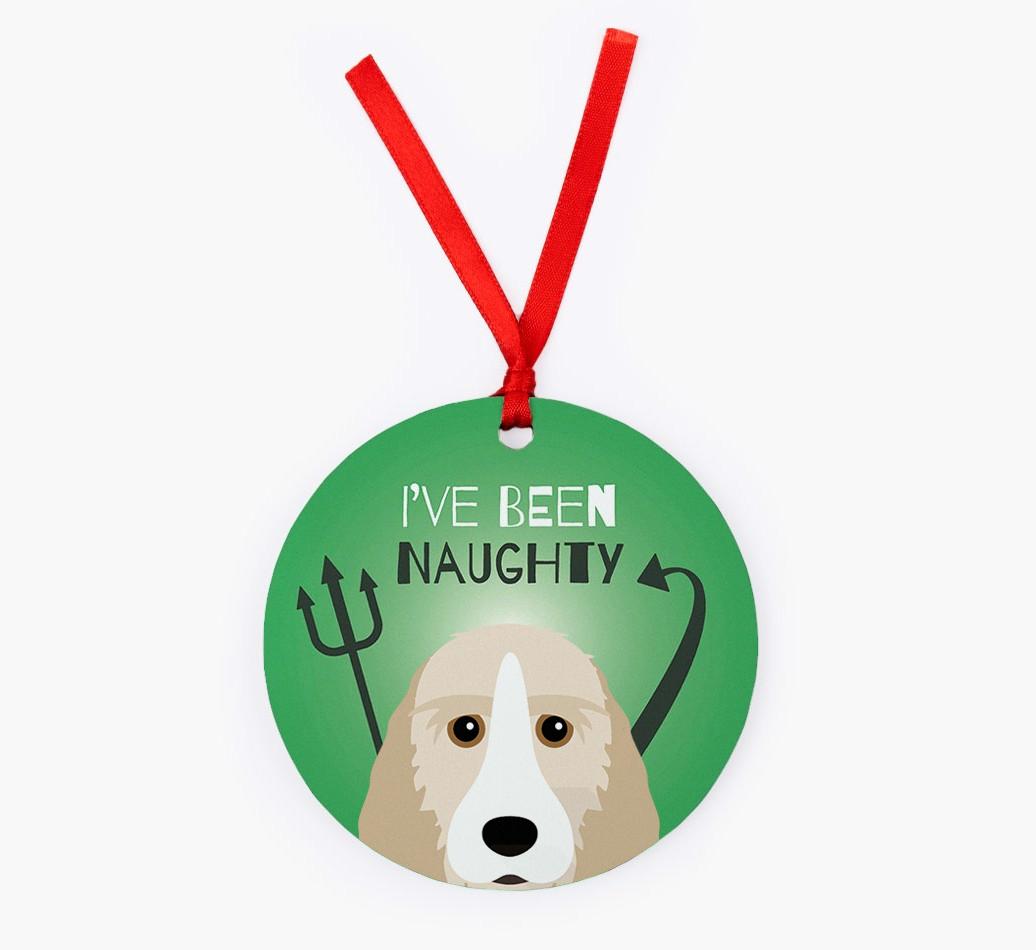 'I've Been Naughty' - {breedFullName} Christmas Decoration