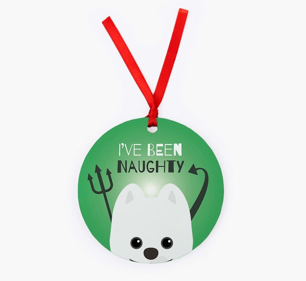 'I've Been Naughty' - {breedFullName} Christmas Decoration