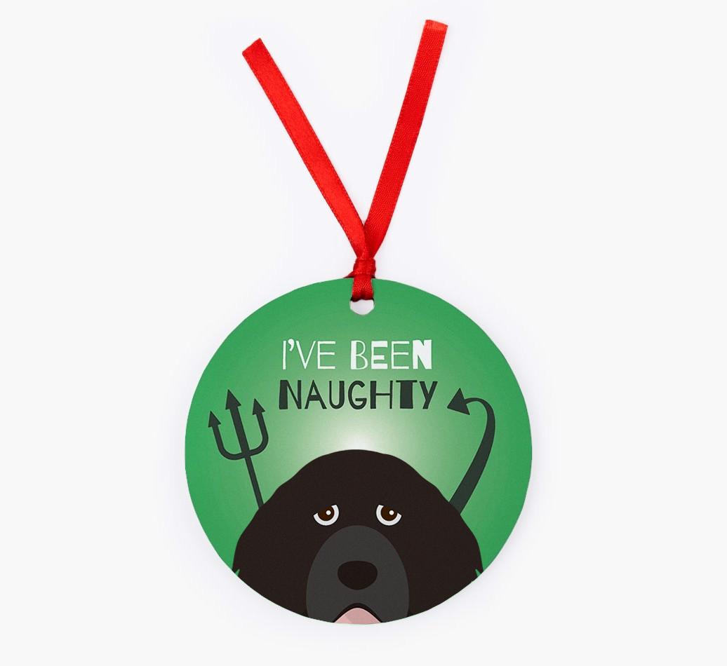 'I've Been Naughty' - {breedFullName} Christmas Decoration