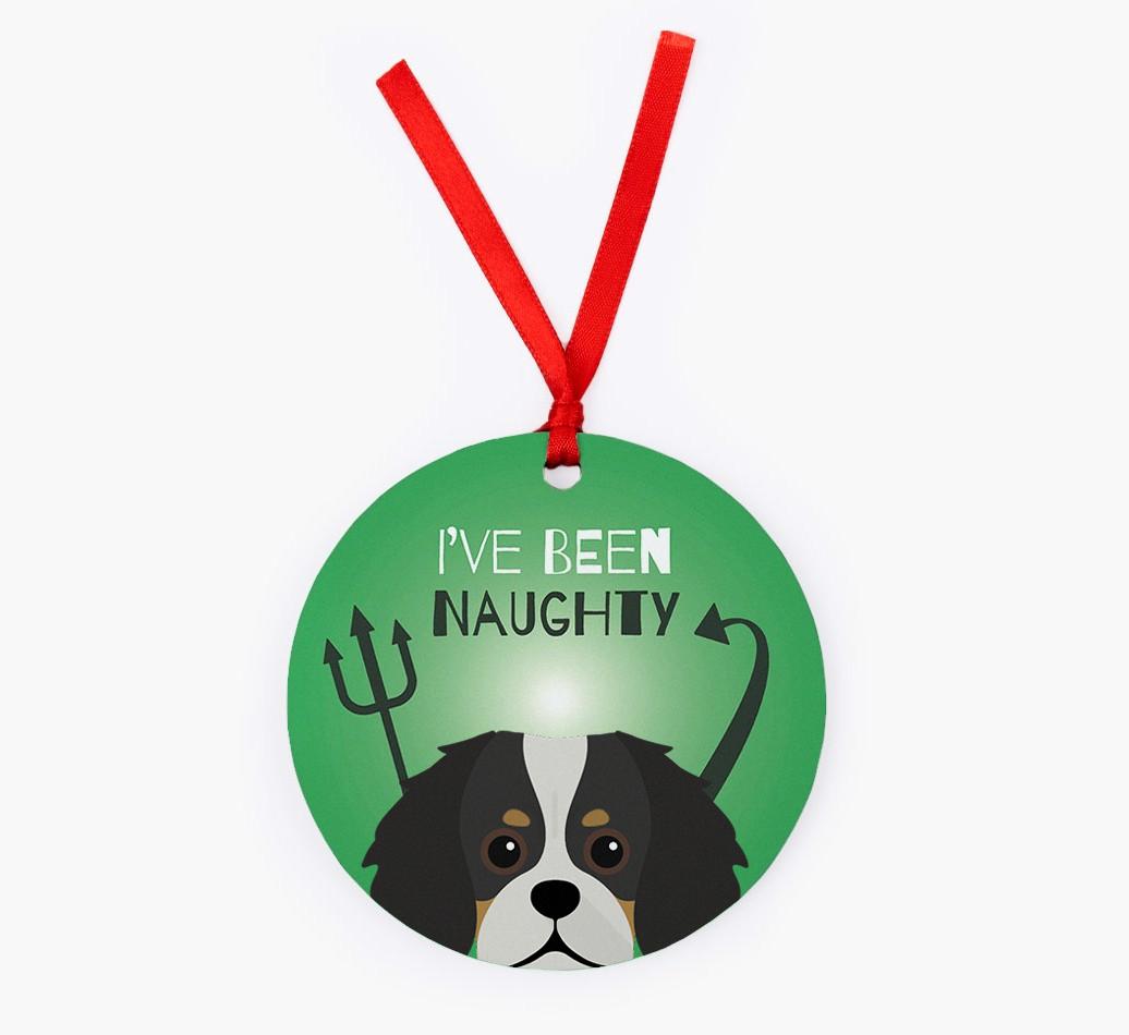 'I've Been Naughty' - {breedFullName} Christmas Decoration