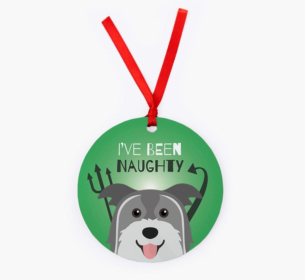 'I've Been Naughty' - {breedFullName} Christmas Decoration