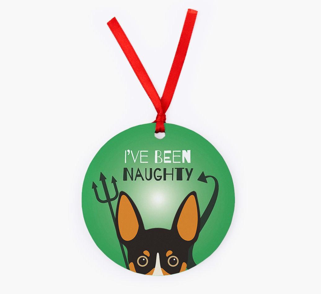 'I've Been Naughty' - {breedFullName} Christmas Decoration