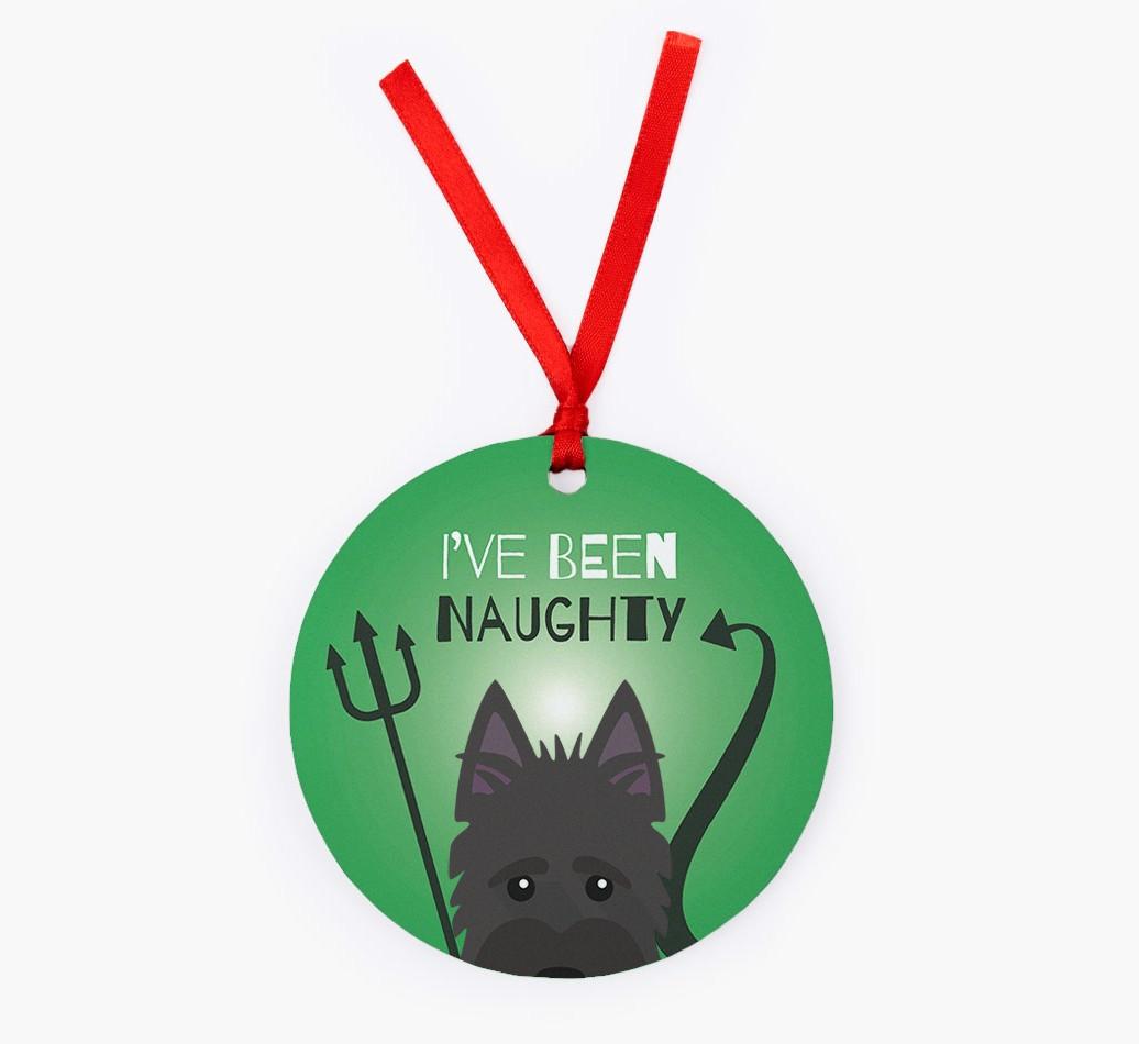 'I've Been Naughty' - {breedFullName} Christmas Decoration