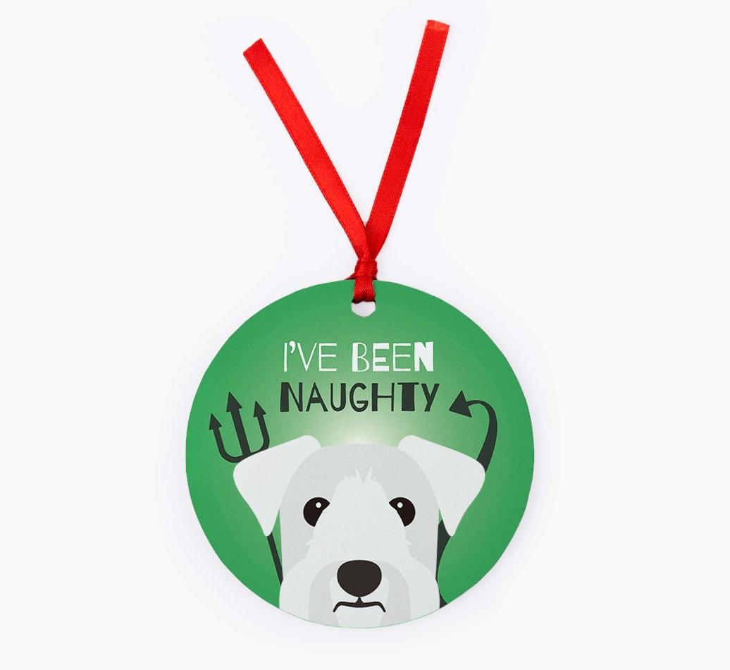 'I've Been Naughty' - {breedFullName} Christmas Decoration