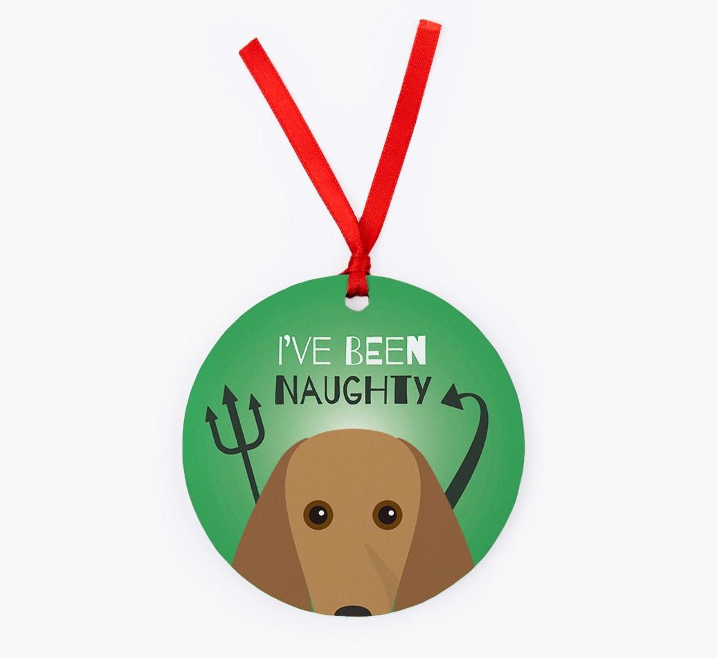 'I've Been Naughty' - {breedFullName} Christmas Decoration