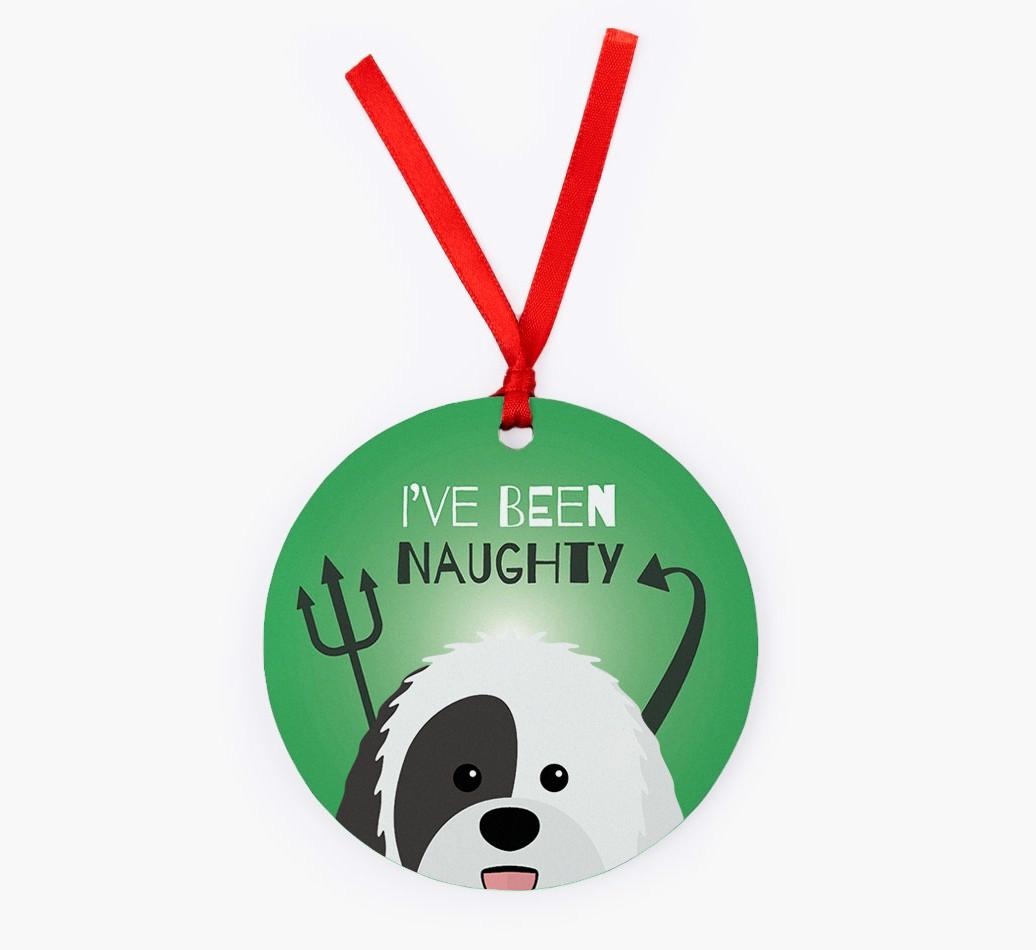 'I've Been Naughty' - {breedFullName} Christmas Decoration