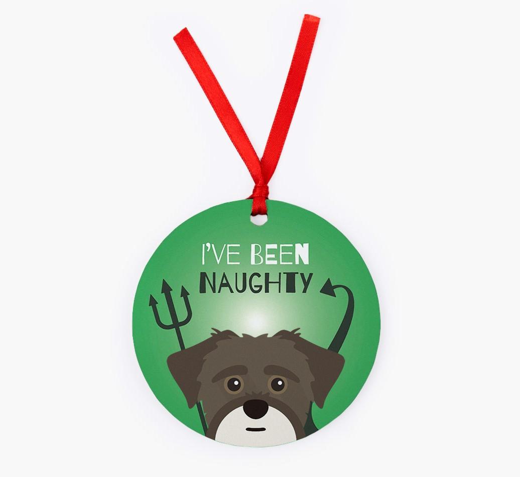 'I've Been Naughty' - {breedFullName} Christmas Decoration