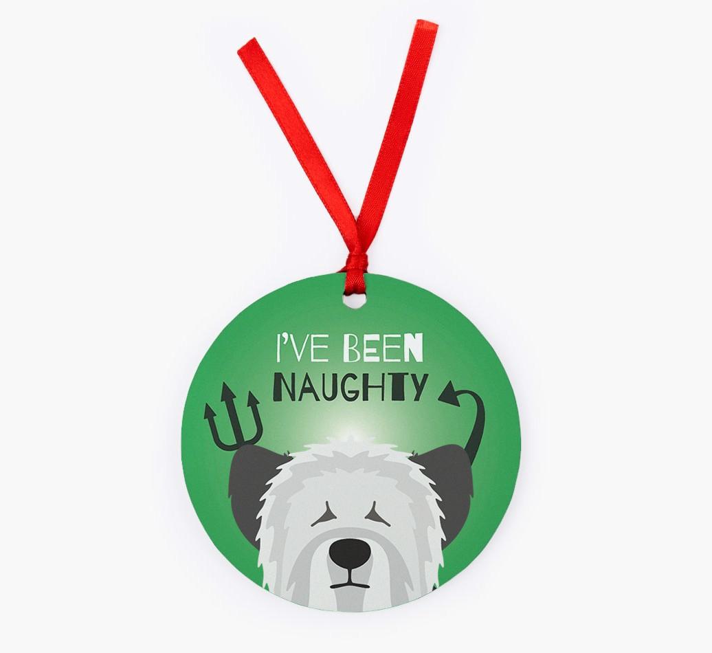 'I've Been Naughty' - {breedFullName} Christmas Decoration