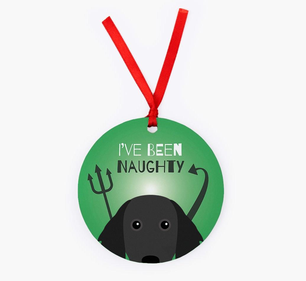 'I've Been Naughty' - {breedFullName} Christmas Decoration