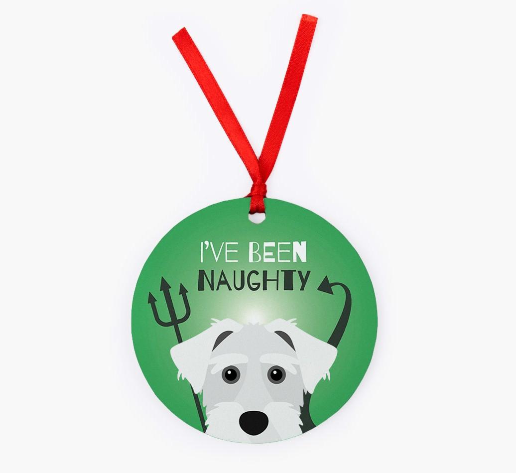 'I've Been Naughty' - {breedFullName} Christmas Decoration
