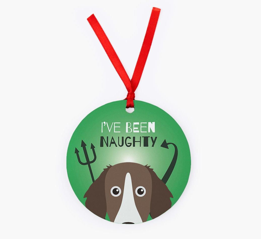 'I've Been Naughty' - {breedFullName} Christmas Decoration
