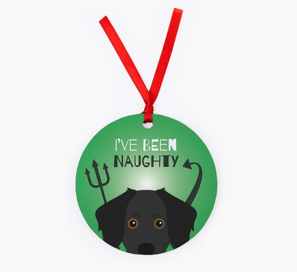 'I've Been Naughty' - {breedFullName} Christmas Decoration