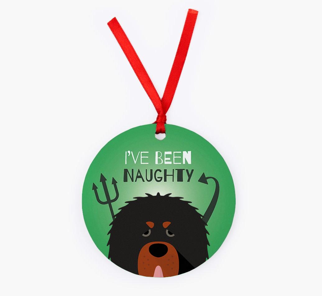 'I've Been Naughty' - {breedFullName} Christmas Decoration